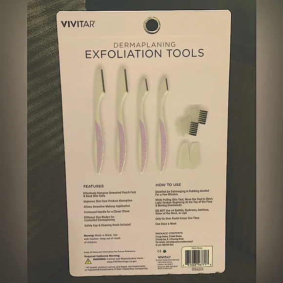 Dermaplaning Exfoliation Tools Set — Vivid Simply Beautiful - Picture 3 of 16
